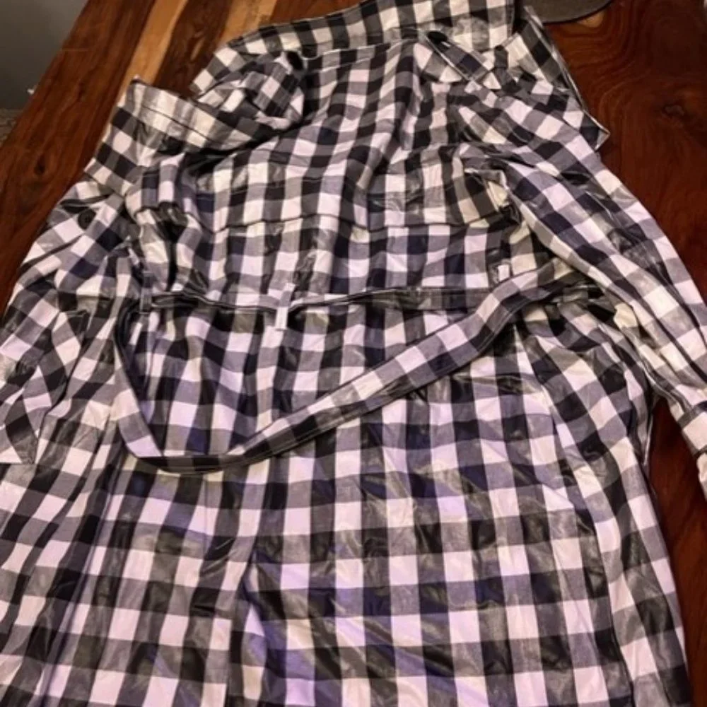 BCBGeneration Checkered Raincoat - Picture 8 of 9
